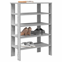 vidaXL Skohylla grå sonoma 61x32x87,5 cm konstruerat trä