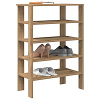 vidaXL Skohylla ek 61x32x87,5 cm konstruerat trä