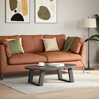 vidaXL Soffbordsben U-formade 2 st antracit 40x(30-31) cm stål