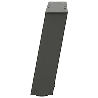 vidaXL Soffbordsben U-formade 2 st antracit 40x(30-31) cm stål