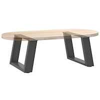 vidaXL Soffbordsben U-formade 2 st antracit 40x(30-31) cm stål