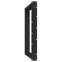 vidaXL Matbordsben U-formade 2 st svarta 90x(72-73) cm stål