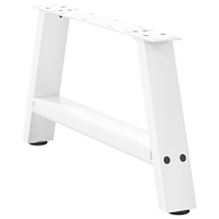vidaXL Soffbordsben A-formade 2 st vita 60x(30-31) cm stål
