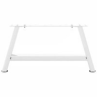 vidaXL Soffbordsben A-formade 2 st vita 60x(30-31) cm stål