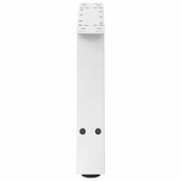 vidaXL Soffbordsben A-formade 2 st vita 60x(30-31) cm stål
