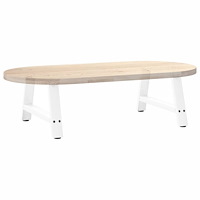 vidaXL Soffbordsben A-formade 2 st vita 60x(30-31) cm stål