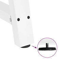 vidaXL Soffbordsben A-formade 2 st vita 60x(30-31) cm stål