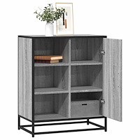 vidaXL Byrå grå sonoma 62x35x76 cm konstruerat trä