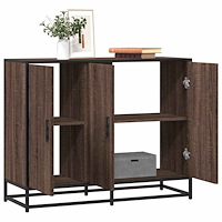 vidaXL Skänk brun ek 94x35x76 cm konstruerat trä