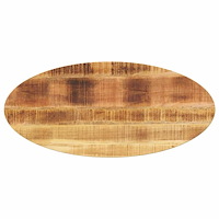 vidaXL Bordsskiva 110x40x3,8 cm oval massivt mangoträ