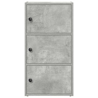 vidaXL Bokhylla betonggrå 40x24x77 cm konstruerat trä