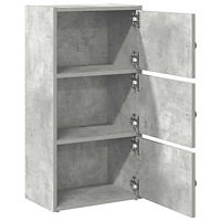 vidaXL Bokhylla betonggrå 40x24x77 cm konstruerat trä
