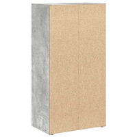 vidaXL Bokhylla betonggrå 40x24x77 cm konstruerat trä