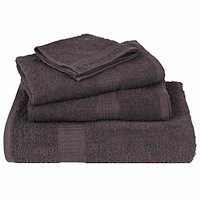 vidaXL Tvålhanddukar 4 st antracit 30x30 cm 360 gsm 100% bomull
