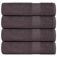 vidaXL Handdukar 4 st antracit 50x100 cm 360 gsm 100% bomull