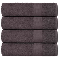 vidaXL Duschhanddukar 4 st antracit 70x140 cm 360 gsm 100% bomull