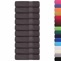 vidaXL Badlakan 25 st antracit 100x150 cm 360 gsm 100% bomull