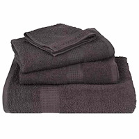vidaXL Badlakan 25 st antracit 100x150 cm 360 gsm 100% bomull