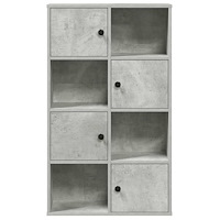 vidaXL Bokhylla betonggrå 60x24x101,5 cm konstruerat trä
