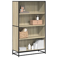 vidaXL Bokhylla sonoma-ek 80,5x35x139 cm konstruerat trä