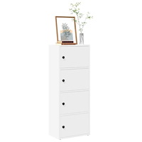 vidaXL Bokhylla vit 40x24x102 cm konstruerat trä