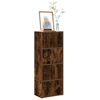 vidaXL Bokhylla rökfärgad ek 40x24x102 cm konstruerat trä