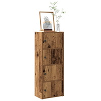 vidaXL Bokhylla åldrat trä 40x24x102 cm konstruerat trä
