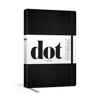 Penguin Random House US Dot Journal (Black): A dotted, blank journal for list-making, journaling, goal-setting: 256 pages with elastic closure a...