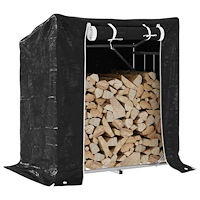 vidaXL Vedställ med regnskydd 101x61x110,5 cm galvaniserat stål