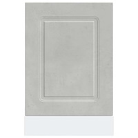 vidaXL Diskmaskinspanel Kalmar betonggrå 45x1,5x67 cm konstruerat trä