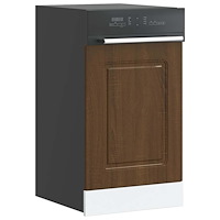 vidaXL Diskmaskinspanel Kalmar brun ek 45x1,5x67 cm konstruerat trä