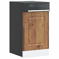 vidaXL Diskmaskinspanel Kalmar åldrat trä 45x1,5x67 cm konstruerat trä