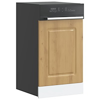 vidaXL Diskmaskinspanel Kalmar artisan ek 45x1,5x67 cm konstruerat trä