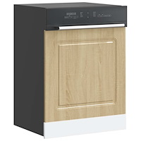 vidaXL Diskmaskinspanel Kalmar sonoma-ek 60x1,5x67 cm konstruerat trä