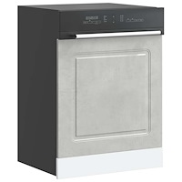 vidaXL Diskmaskinspanel Kalmar betonggrå 60x1,5x67 cm konstruerat trä