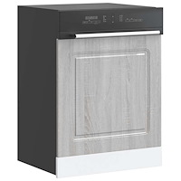 vidaXL Diskmaskinspanel Kalmar grå sonoma 60x1,5x67 cm konstruerat trä