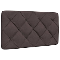 vidaXL Dyna till huvudgavel mörkbrun 80 cm tyg