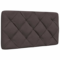 vidaXL Dyna till huvudgavel mörkbrun 90 cm tyg