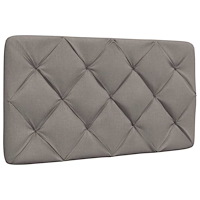 vidaXL Dyna till huvudgavel taupe 90 cm tyg