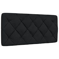 vidaXL Dyna till huvudgavel svart 100 cm tyg