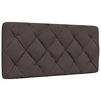 vidaXL Dyna till huvudgavel mörkbrun 100 cm tyg