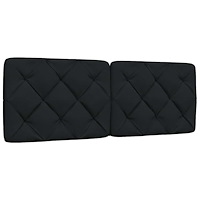 vidaXL Dyna till huvudgavel svart 120 cm tyg