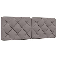 vidaXL Dyna till huvudgavel taupe 120 cm tyg