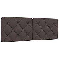vidaXL Dyna till huvudgavel mörkbrun 140 cm tyg