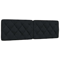 vidaXL Dyna till huvudgavel svart 160 cm tyg