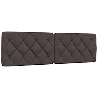 vidaXL Dyna till huvudgavel mörkbrun 160 cm tyg
