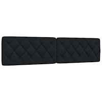 vidaXL Dyna till huvudgavel svart 200 cm tyg