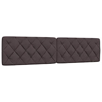 vidaXL Dyna till huvudgavel mörkbrun 200 cm tyg