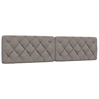 vidaXL Dyna till huvudgavel taupe 200 cm tyg