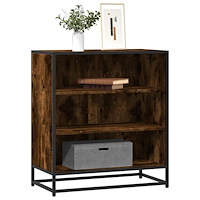 vidaXL Skänk rökfärgad ek 68x35x76 cm konstruerat trä och metall